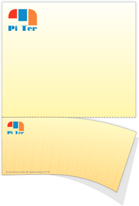 Letterheads Detachable with micro perforation - 1 side printing